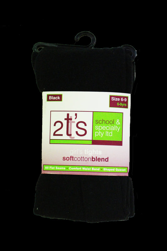 Tights - Winter Cotton Black Primary